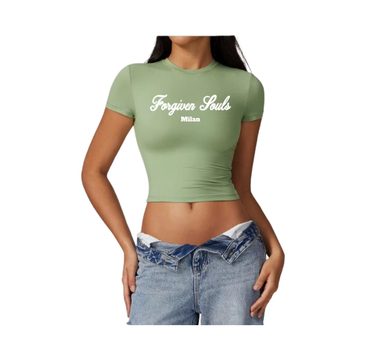 Forgiven Souls Milan Crop Top