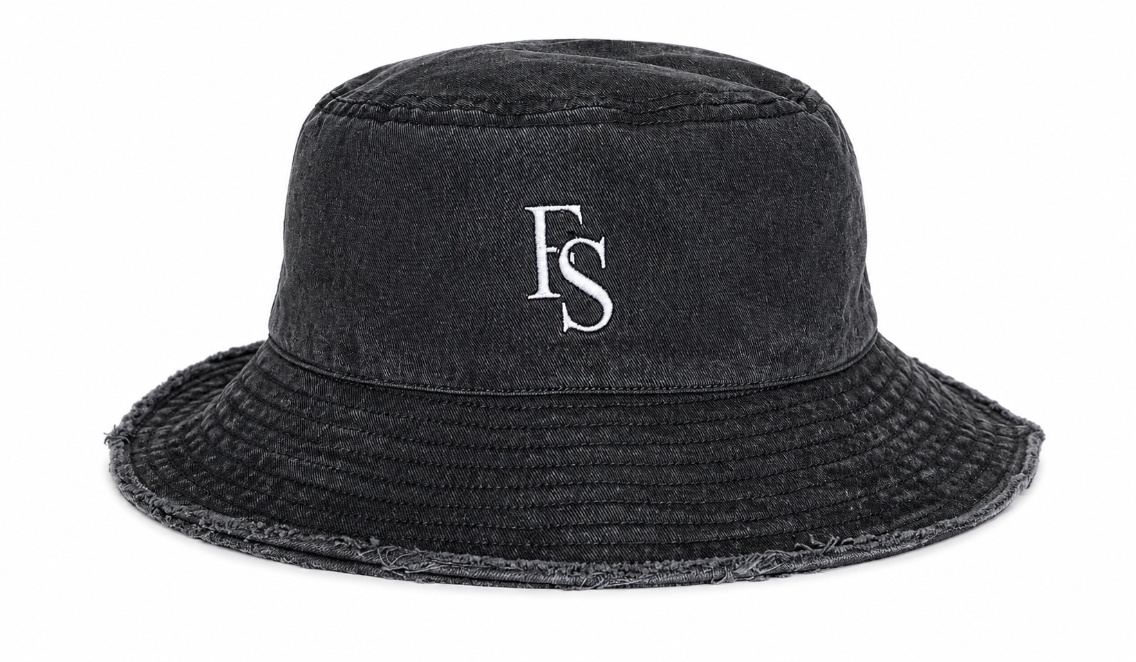 Grey Acid Wash Bucket Hat